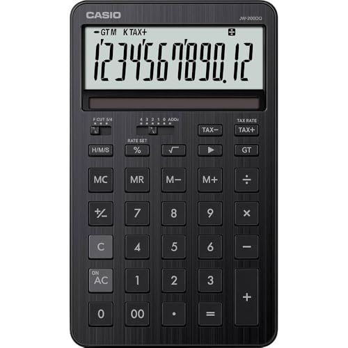 Casio JW-200DQ Medium Desk Calculator Black