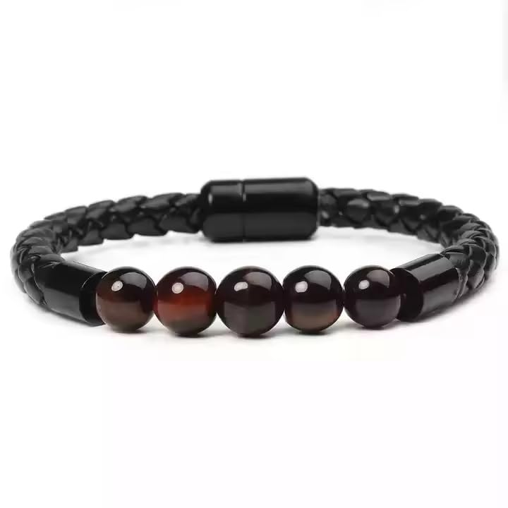 See full amazon price history chart for El Regalo 1PC Natural Stone Magnet Buckle Bracelet for Men/Boys, Trendy, Simple, Exclusive Mens Vintage Pu Leather Bracelet (Red Tiger Eye) El Regalo 1PC Natural Stone Magnet Buckle Bracelet for Men/Boys, Trendy, Simple, Exclusive Mens Vintage Pu Leather Bracelet (Red Tiger Eye) (B0D76X7VBG) Amazon Price History, Amazon Price Tracker
