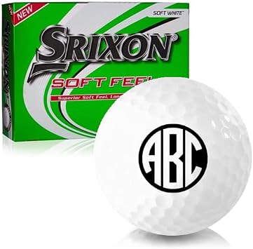 Srixon Soft Feel 12 Monogram Personalized Golf Balls