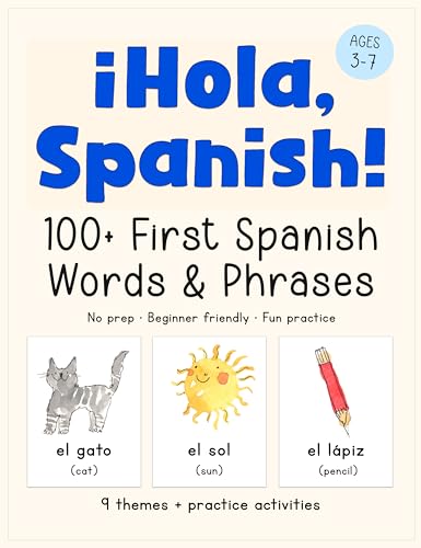 ¡Hola, Spanish!: A Kindergarten Spanish Workbook