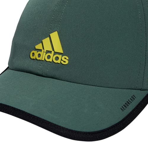 Adidas Mens Superlite Relaxed Fit Performance Hat Baseball Caps, Green Oxide/Impact Yellow/Black, One Size Us #TOP2