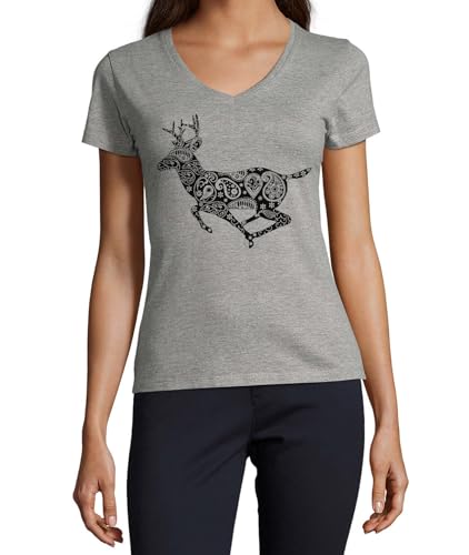 T-shirt col en V femme pour un look casual chic et branché