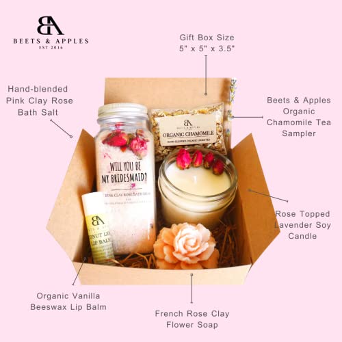 Bridesmaid Proposal Gifts, Bridesmaid Proposal Gifts Sets, Will You Be My Bridesmaid Gift, Rose Spa Basket, Ask Bridesmaid Box #TOP1