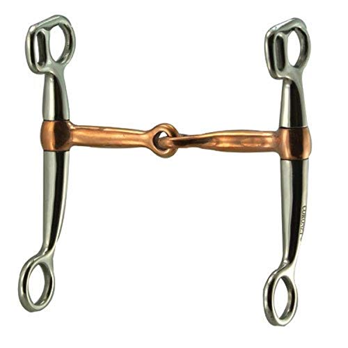 Coronet Tom Thumb Copper Mouth Western Snaffle Horse Bit, 4 3/4-Inch