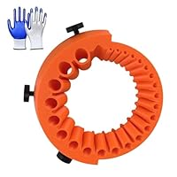 Bohrerschleifgerät, Bohrer Schleifen, Universal Bohrerschärfgerät für 2 bis 13 Millimeter Drill, 125 Millimeter Bohrer Schleifen Vorrichtung für Mit Einem Paar Schutzhandschuhe (Orange)