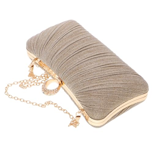 Pochette de soirée sac à main plissé en satin pour mariage