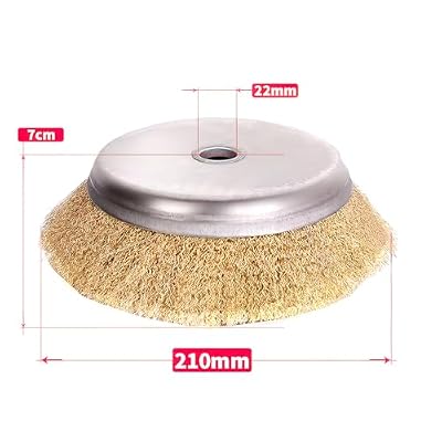 8.3 (21CM) Cup Wire Wheel Brush for Angle Grinder, 22mm Inner Hole Diameter, Heavy Duty Rust Removal & Metal Surface Cleaning, Professional Grade Knotted Wire Wheel (2 PCs