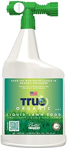 TRUE Organic – All Purpose Liquid Lawn Food 32oz – CDFA, OMRI, for Organic Lawn Care with Iron