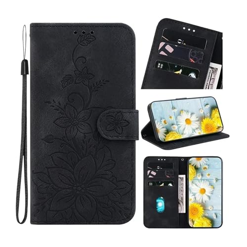 �X�^���h�t���b�v�E�H���b�g�P�[�X�AXiaomi Redmi Note 11/T/S 10 9 Pro Plus Note 7 7S 8 8T Lite GLeather�ی�J�o�[�ƌ݊�������(Black,Redmi Note 10 4G)