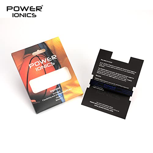 Power Ionics Balance Bracelets For Men/Women Silicone Bracelets Protection Bracelet Black/Blue Bracelet, 9.45 Inches, 5 Holes To Adjust, Fits 6-9 Inches Wrist Size #TOP2