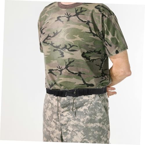 Kisangel Outdoor Training Belt with Heavy Duty Fastener Retainer Snap Strap for Hiking Camping and Duty Use Versatile Webbing Strap for Men4