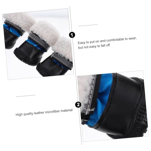 Bottes pour chiens imperméables lac bleu t1 lot de 4 - 3
