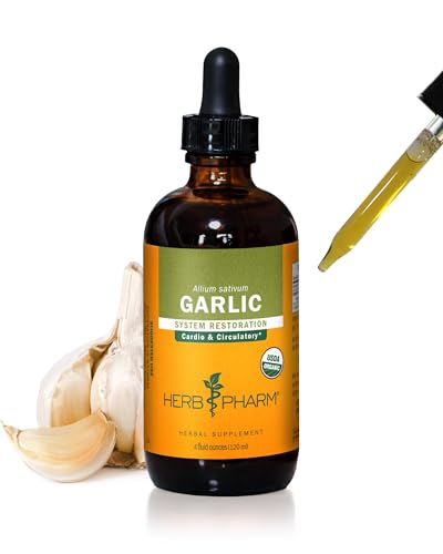 Herb Pharm Certified Organic Garlic Liquid Extract for Cardiovascular and