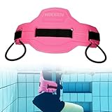 Hikeen Verstellbarer Eva Schwimmgürtel, Schwimmhilfe Erwachsene mit Fixierband und Schnalle, Schwimmgurt für Pool-Training und Fitness-Pink