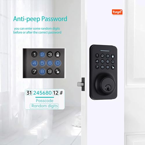 Swokely Smart Door Lock 4 Unlocked Ways tuya BT Connection APP Unlock Password Unlocking for Homes Apartments - Image 4