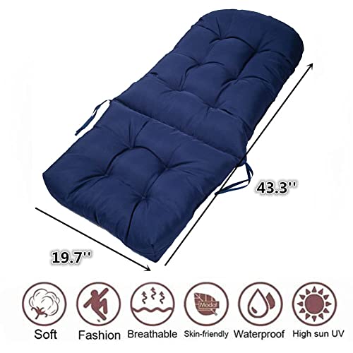 Gppsungd Waterproof Adirondack & Rocking Chair Cushion Indoor And Outdoor High Back Patio Cushions With Ties (Without Chair) (Gray, 1) #TOP4