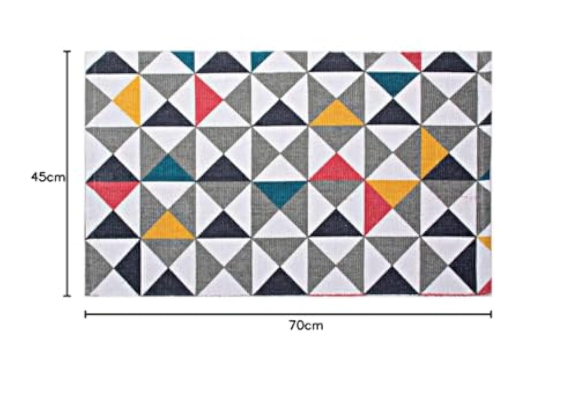 Cotton Printed Rectangular Rug, Set of 2