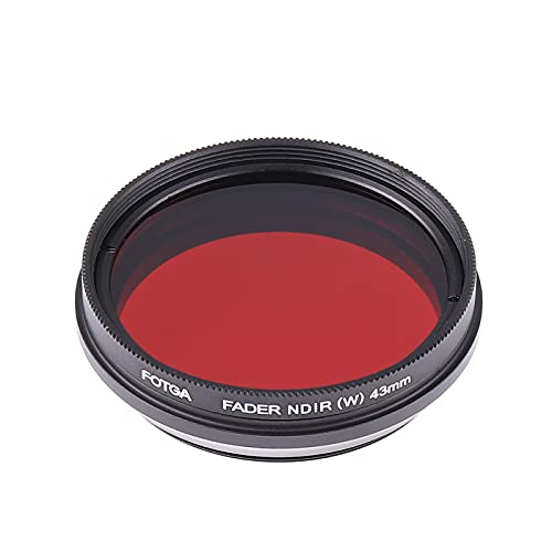 Foto4easy 43mm Infared Filter,Adjustable 530nm to 750nm Infrared X-Ray IR Filter for DSLR Camera Lens