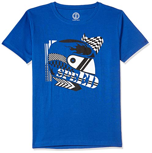 Image of Joshua Tree Boy's Paisley Regular fit T-Shirt (GT04-14 Red and Blue 11-12 Yrs)