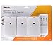 Woods 13569 13569WD Indoor Wireless Remote Kit up to 66 ft. Range; Ideal for Holiday Decorations; Works Through Walls Windows and Doors; Controls up to 3 Devices; 3-Outlet Pack; White/Orange