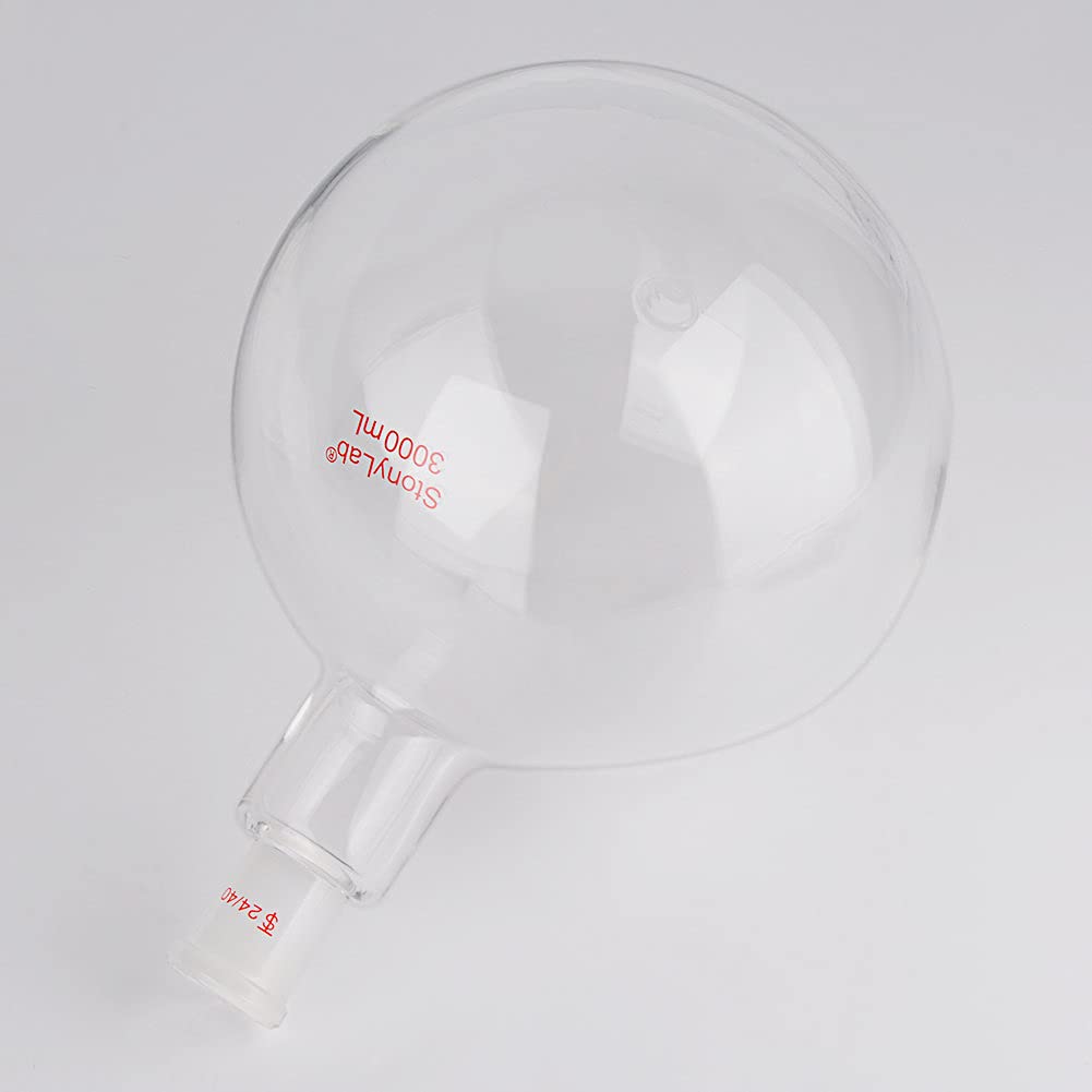 Pallone A Fondo Rotondo Borosilicate 3 Colli 50ml | Giunti 24/40 | Per Laboratorio - Foto 6