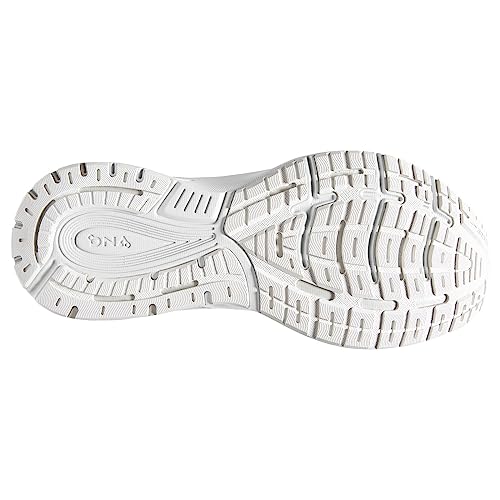 Brooks Women’s Anthem 5 Neutral Running Shoe - White/Silver/Lilac - 8 Medium