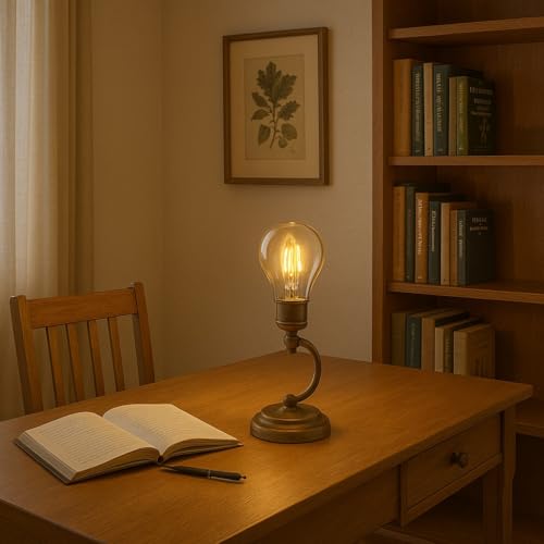 Image of TRIPPING 4Watt B22 LED Filament Bulb - Warm White Clear Glass Energy Saving Decorative Light, Long Life Vintage Style for Home, Office, Restaurants, Cafes, Lamps & Chandeliers pack of 1