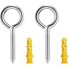 20pcs 2-3/4" 304 Stainless Screw Eyes Small Eyelet Screws Lag Eyebolt Steel H - View #7