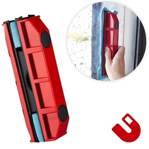 Limpa Vidros Magnético Porta Janelas Box Rodo Mágico Imã
