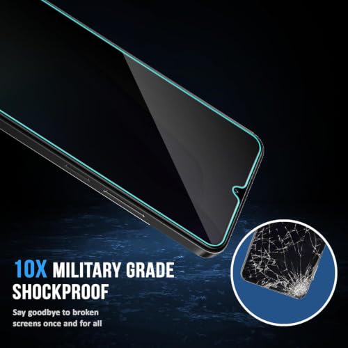 Image of Privacy /Anti-Spy Military-Grade Gorilla Tempered Glass Screen Protector Compatible for Redmi 14C 5G with Edge to Edge Coverage and Easy Self Installation kit (Redmi 14C 5G)
