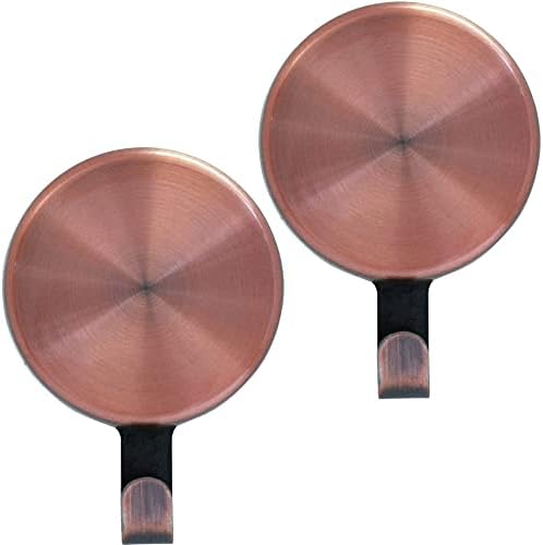 Haute Decor Attract Magnetic Wreath Hanger - 2 Pack (Copper) - for Metal Doors and Single-Pane Glass Doors and Windows