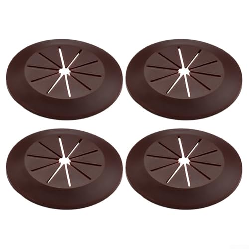 Self- PVC Desk Grommet Wire Hole Cover for Cable Management, 55x55x5mm Cabinet Hole Decoration Cover Compatible with Up to 40mm Apertures, 4-Pack(White)