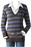 ringelpulli kinder  RICK CARDONA Ringelpulli Braun/Blau Gr. 40