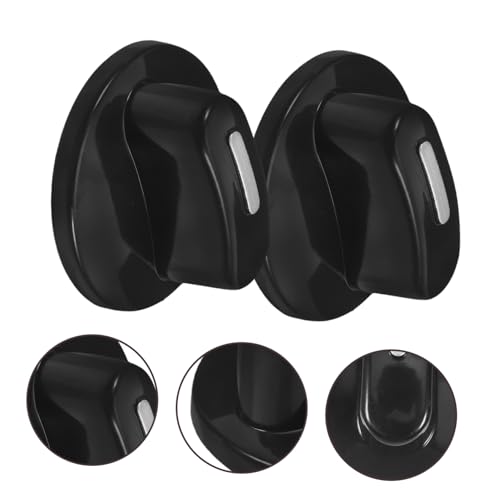 Perilla de control para horno y estufa 6mm plástico negro miniatura 7