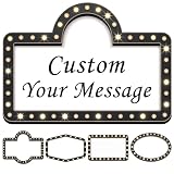 EnjoyView Custom Wedding Bottle Service Sign for Entrance, Bridal Party Entrance Props, Club Style Wedding Decor, After Party & Nightclub Theme, Personalized Name & Text Printed Sign, 12-24', 1Pack
