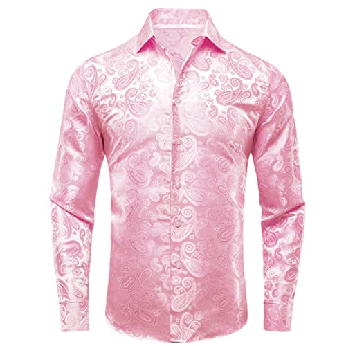 Chemise satin homme cachemire Cy-1601 XL look chic