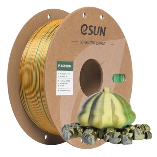Filament 1.75 mm dégradé tricolore eSUN PLA Soie pour impression 3D FDM