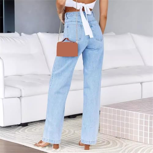 Womens Jeans Loose Boyfriend Jeans Y2K Denim Pants Jeans Pants Trousers Denim Straight Leg Jeans Baggy Casual Loose Jean2