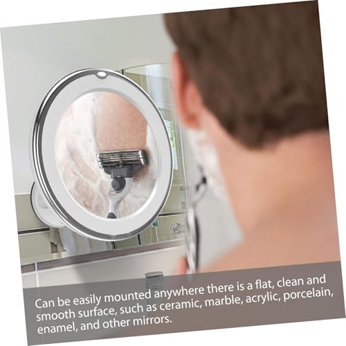Miroir de maquillage grossissant 7x LED à ventouse ERINGOGO