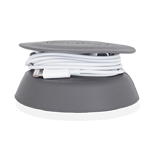 Système de rangement compact pour écouteurs silicone gris Budley original