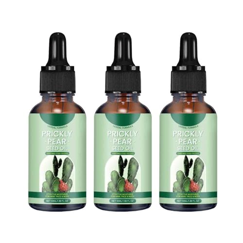 Organic Cactus Seed Oil, Firming Moisturizing Facial Oil, For Dry, Damaged, Curly, Frizzy Hair Care, Thick Ha-ir, Moisturizing Repair, Thickening Hair (3)