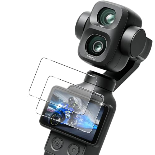 �y2���Z�b�g�z �Ή� DJI OSMO Pocket 4P �K���X�t�B���� �J���� OSMO Pocket 4P �ی�t�B���� (2��) �y���{���f�ވ��Ɏq���z �p �I�Y���|�P�b�g4P �t�B���� �����K���X�t�B���� �S�ʋz�� �����ߗ��A�d�x9H�A3D To
