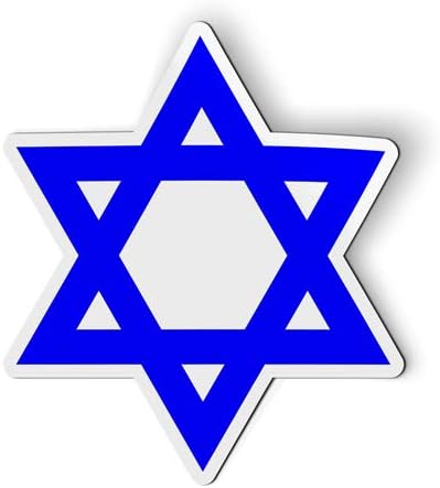 Estrella de David Jewish Star - Imán de coche - 3"