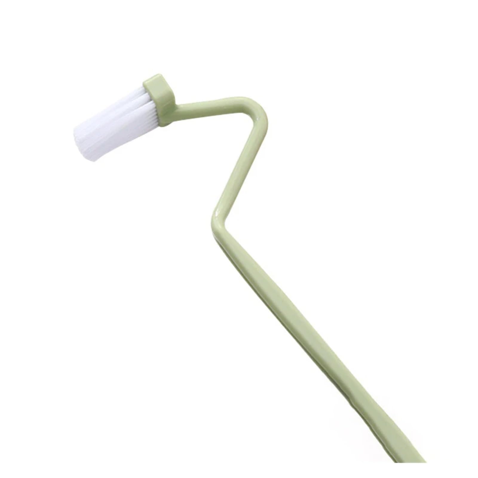 Toilet Brush Curved Brush Cleaning Toilet S-shaped Small Toilet Brush Portable Wc Scrubber Curved Side Bending Long Handle Corner Brush(Green)