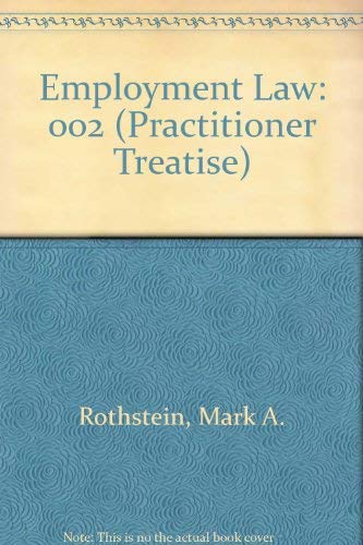 Employment Law (Practitioner Treatise) 0314027874 Book Cover