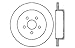 StopTech 128.63054R Sport Cross Drilled Brake Rotor; Rear Right