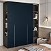 WESTICK Matte Blue Wallpaper Peel and Stick Modern Bedroom Navy Peel and Stick Wallpaper for Bathroom Living Room Accent Walls Dark Blue Contact Paper for Walls Cabinets Kitchen Countertop 15.8