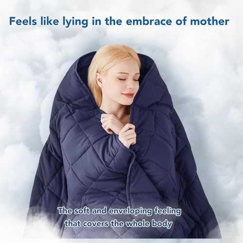 Topcee Weighted Blanket (7 lbs, 40" x 60") Cooling Throw Heavy Blanket for Sleeping Apply to 60-90 lbs, Soft Thick Breathable Blanket with Glass Bead, Easy Care by Topcee - Used condition - Image 5