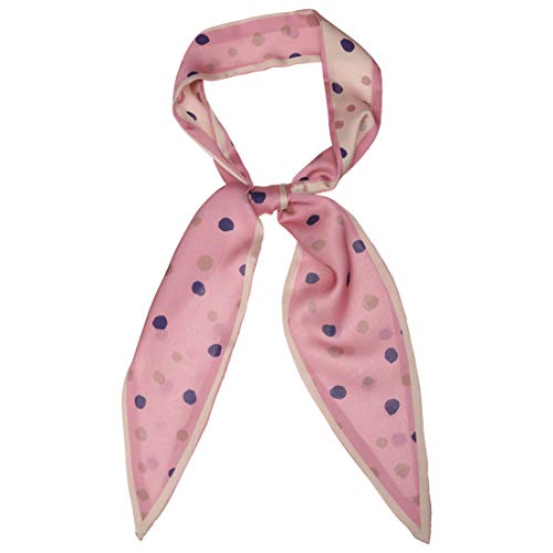 Allegra K Women Polka Dot Print Small Skinny Scarf Sharp Neck Scarves Double-Sided Long Neckerchief