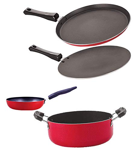 Image of Nirlon Kitchen Accessories for Cooking pots and pan Combo Set of 4 Pieces (FT13 CT12 CVG CS24)